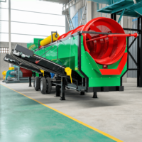 Trommel rotatif mobile haute performance pour le criblage de compost et d'engrais organiques à vendre