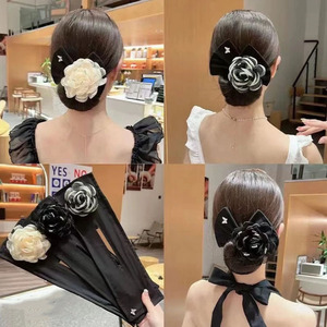 <span class=keywords><strong>Pince</strong></span> à <span class=keywords><strong>chignon</strong></span> élégante en forme de rose, douce, pour coiffure quotidienne, pour femmes, maintien sûr, accessoires capillaires - Product Image 2