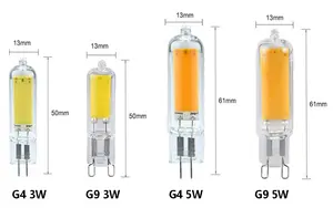 Высокий люмен светодио дный G4 G9 лампы ACDC12V 5 Вт Силиконовое g9 светодио дный 1000 лм светодиодные лампы