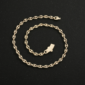 Nuovissima Catena a Naso di Maiale 6N8N 10N in Ottone Placcato Oro 14K di Alta Qualità, <span class=keywords><strong>Bracciale</strong></span> <span class=keywords><strong>e</strong></span> <span class=keywords><strong>Collana</strong></span> Manaco per <span class=keywords><strong>Uomo</strong></span> <span class=keywords><strong>e</strong></span> Donna - Product Image 5