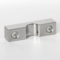 Connecteur d'axe à double trou en acier inoxydable usiné CNC, brochage, anti-corrosion, ultra haute précision, certifié ISO, pour robot