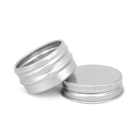 Boîtes en aluminium personnalisées de 10 g avec fenêtre, étuis métalliques portables vides dédiés à l'emballage de baumes à lèvres