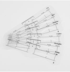 Outil de cartographie des sourcils de maquillage permanent Pochoir auto-adhésif pour sourcils Pochoir pour autocollants de cartographie des sourcils - Product Image 6