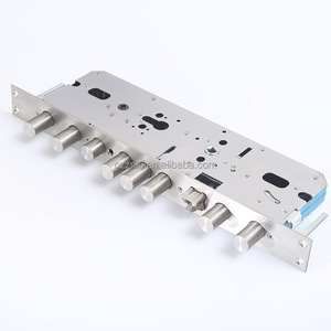 Serrure de porte à mortaise haute sécurité 6860, huit goupilles, avec loquet silencieux antivol, serrure intelligente, entraxe de 60 mm, alliage de zinc - Product Image 2