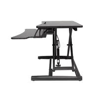 Bureau d'ordinateur portable ergonomique pliable de 32 pouces, réglable en hauteur en continu, idéal pour le travail debout, en bois, portable, vente chaude