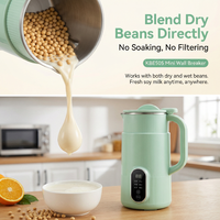 Licuadora Eléctrica de Acero Inoxidable de 800ml para Leche Vegetal, con Limpieza Automática y Función Mantener Caliente, Electrodoméstico de Encimera para Bebidas Sin Lácteos