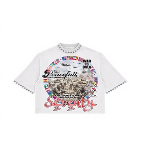 Camiseta Corta para Hombre, Manga Corta, Diseño Gráfico Estampado, Cuello Redondo, Estilo Urbano, Corte Regular, Algodón Blanco, Camiseta Estampada para Actividades al Aire Libre - Product Image 1