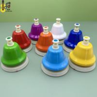 Autres instruments de musique cloche de bureau 8 notes enfants main jouant cloche percussion éducative précoce Table de musique chromatique jouets cloche
