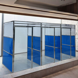 Sang trọng thép không gỉ và kính chó <span class=keywords><strong>kennel</strong></span> thùng đa đơn vị Heavy Duty Pet hệ thống lồng cho bác sĩ thú y phòng Khám & nội trú cũi - Product Image 6