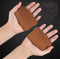 Protectores de Palma de Medio Dedo de Cuero PU Unisex para Levantamiento de Pesas, Levantamiento de Barras y Entrenamiento de Peso Muerto