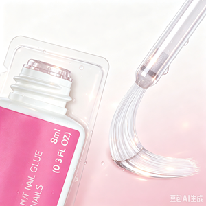 Pegamento para Uñas Super Fuerte para Uñas Postizas y Puntas de Uñas, 4 Tubos |   Pegamento para uñas de 28 ml con pincel - No requiere UV, aplicador de precisión con pincel - Product Image 4