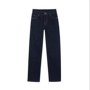 Preço de Fábrica <span class=keywords><strong>Jeans</strong></span> Femininos de Algodão de Alta Qualidade, Largura Solta, Corte Reto, <span class=keywords><strong>Jeans</strong></span> Vintage Macios e Confortáveis para o Inverno - Product Image 1
