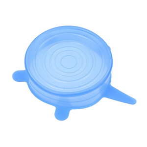 Lot de 6 couvercles extensibles en silicone pour ustensiles de cuisine, réutilisables, pour aliments et fruits, couvercles de pot en silicone, économiseurs d'aliments, pour casseroles, plats et bols de cuisine - Product Image 6