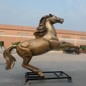H2.5m 3D פסל חיות פיסול שרף פסל סוס דגם סוס סיבי זכוכית