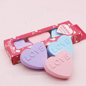 Lot de 3 bombes de bain effervescentes de luxe faites à la main en forme de boule, pour le spa, le soulagement du stress, cadeaux pour elle, anniversaire, fête des mères, Saint-Valentin - Product Image 1