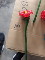 Ornamen Batang Bunga Kaca Tiup Tangan Dekorasi Rumah Artistik Hadiah untuk Pajangan Vas dan Rangkaian Pernikahan