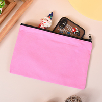 Lot de trousses de maquillage et étuis à crayons en toile imprimée, multicolores, avec fermeture éclair, pour usage quotidien