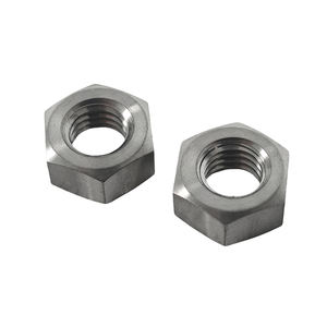 Kekuatan kualitas tinggi DIN 934 Titanium Aloi pengencang mur heksagonal GR2 GR5 berbagai jenis kacang kunci Titanium - Product Image 1