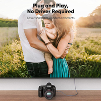 Câble coaxial torsadé ultra HD 4K 60Hz en PVC pour Micro USB 2.0 vers USB-C mâle, fin et haute vitesse