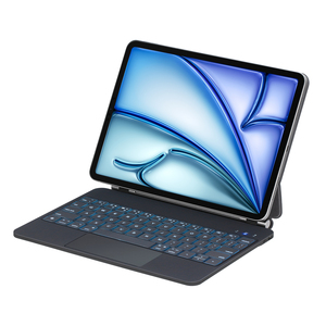 เคสคีย์บอร์ดไร้สาย BT สำหรับ <span class=keywords><strong>iPad</strong></span> <span class=keywords><strong>Pro</strong></span> 11 M4 M2 AIR 13พร้อม backlit Touch Pad แป้นพิมพ์มายากลเข้ากันได้ - Product Image 3