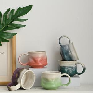 Set Tazza e Piattino in Ceramica Moderna Semplice, Colore Solido, 200ml, per Tè Pomeridiano, Cappuccino, Latte - Product Image 1