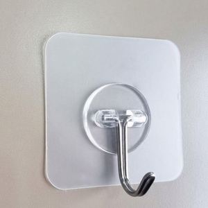 Transparent PP <b>Plastic</b> Self-adhesive Seamless Eco-Friendly Multifunction Customized Size Wall Mounted <b>Hook</b> for Household Tools - Product Image 1