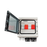 Boîtier de distribution transparent avec couvercle de protection, 8 voies/12 voies, avec fusibles installés, IP65, pour utilisation en intérieur