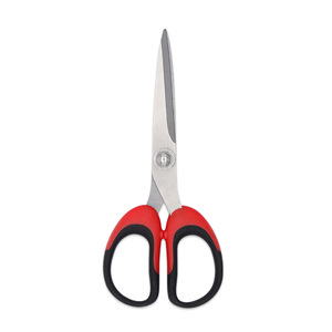 Office <b>Scissors</b> Stainless Steel 7 In Straight Head Black And Red Home Use <b>Kitchen</b> Utility Cutting Tool - Product Image 4