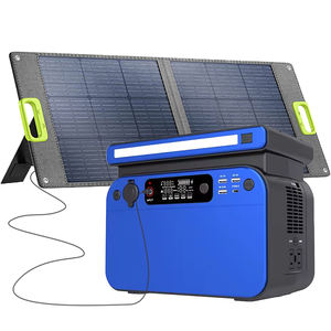 500ワットバックアップバッテリー発電所家庭用ソーラー発電機/ミニLiFePO4充電ソーラーポータブル発電所 - Product Image 1