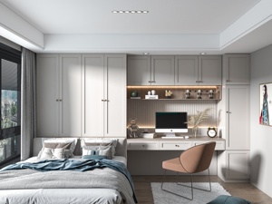 Laca de madera que hornea Tatami Muebles integrales hechos a medida Pequeño espacio Compuesto Sólido Muebles para el hogar Panel moderno - Product Image 2