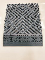 Rejilla de Drenaje WPC Antienvejecimiento, Ecológica, Impermeable y Resistente al Desgaste, para Exteriores, Garajes, Lavaderos de Autos y Fábricas