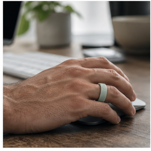 Coque de protection en silicone tressé pour Oura Ring 4 Gen 3, avec logo personnalisé, design corde tressée, confortable et mince - Product Image 4