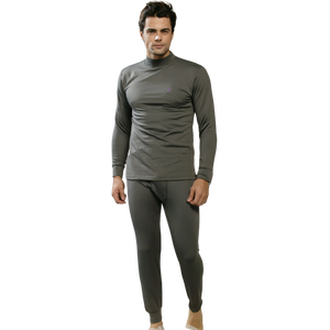 <b>Hot</b> Sale Rapid Heating Breathable Thermal Spandex/Polyester Men's <b>Leggings</b> Yarn-Dyed Set Elastic Waist High Elasticity - Product Image 1