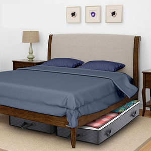 Fabric Quilt Storage Bag 100x50x18cm Large Capacity Under Bed Organizer For Clothes And Blankets - Product Image 2