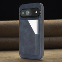 Pour Pixel 9 Pro 9A 8A 7 Pro Coque de haute qualité avec aimant pour Google Pixel 10 Pro XL Coque en TPU souple avec pare-chocs en cuir PU