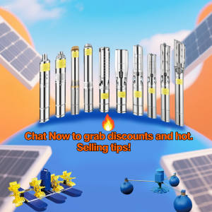 Pompe à eau solaire 4 pouces/6 pouces DC pompe solaire (SS Turbine) DC haute pression puits profond pompe à eau solaire submersible - Product Image 6