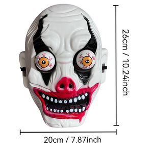 <span class=keywords><strong>Masque</strong></span> intégral HLC Halloween, <span class=keywords><strong>masque</strong></span> de clown diabolique effrayant, <span class=keywords><strong>masque</strong></span> de <span class=keywords><strong>cochon</strong></span> pour cosplay d'<span class=keywords><strong>horreur</strong></span>, accessoire de farce pour fête costumée et performance - Product Image 2