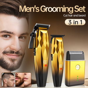 Set profesional transfronterizo de cortapelos eléctrico, tijeras para esculpir el cabello, afeitadora y set combinado para cabeza lisa - Product Image 4