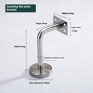 Supporto corrimano ringhiera per scale accessori corrimano in acciaio inossidabile staffa a parete staffa - Product Image 6