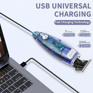 Dsp Electric <b>Hair</b> <b>Clipper</b> <b>Cordless</b> Adjustable Lengths With Combs Usb Charging <b>For</b> <b>Men</b> Haircut Trimming - Product Image 4