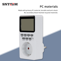 Akıllı Elektronik Çok Fonksiyonlu Geniş Ekran 220V 50Hz Priz Geri Sayım Döngüsü Zamanlayıcı SNTOOM SETO9A-GR