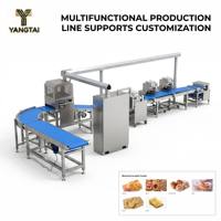 Ligne de production entièrement automatique multifonctionnelle à haut rendement en acier inoxydable de qualité alimentaire pour pizza, beignets, pain, pain pita, croissants