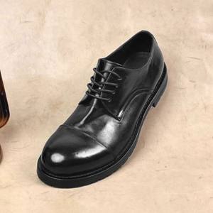 Chaussures classiques en cuir véritable à lacets, décontractées et élégantes, chaussures en cuir pour hommes sur mesure haut de gamme - Product Image 4