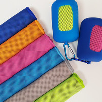 Serviette rafraîchissante en microfibre personnalisée pour événements, avec logo sur mesure, souvenir de marathon, serviette de sport respirante à froid instantané pour la course à pied