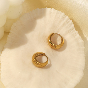 Cuff Earrings Gold Plated Zinc Alloy Geometric Design For Women Fashion Jewelry - Product Image 2