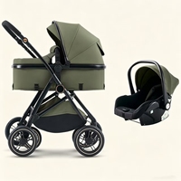 Poussette Bébé Luxe 3-en-1 Dernière Génération 2026, Grand Panoramique, Tissu Oxford Durable, Légère et Pliable pour 0-3 Ans