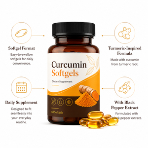 Cápsulas de Curcumina Orgánica en Oferta, 500mg 1000mg, Extracto de Cúrcuma al 95%, Apoyo para las Articulaciones, Sin Gluten, 60 Unidades - Product Image 5