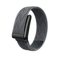 Bracelet de sport en nylon tissé à motif losanges compatible avec Whoop 50, bracelet de montre ECG Fitness à anneau unique