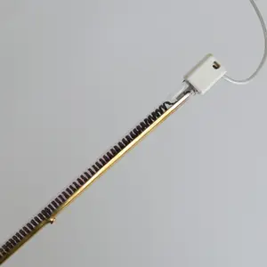 Sk15 반 금 단파 탄소 섬유 적외선 가열 램프
