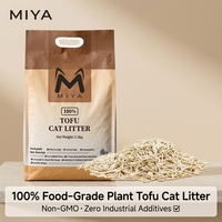 Litière pour chat en tofu végétal 100% non-OGM de qualité alimentaire, à base d'amidon de pois, de maïs et de tapioca, ultra-séchage rapide, faible poussière, contrôle des odeurs, agglomération rapide